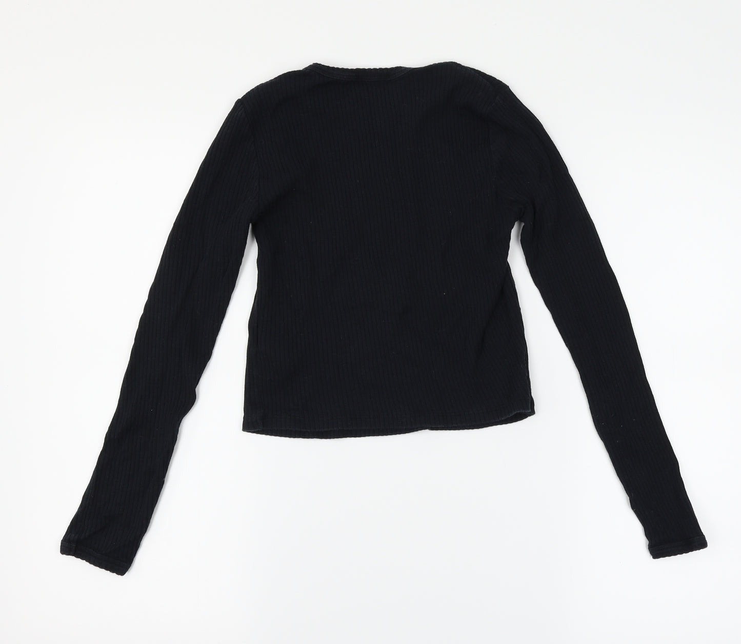 Topshop Womens Black   Basic T-Shirt Size 10