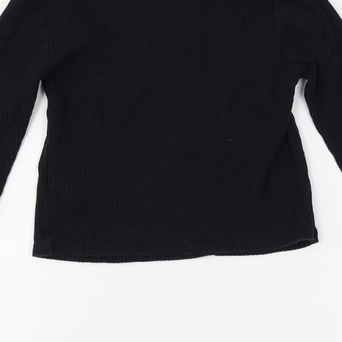 Topshop Womens Black   Basic T-Shirt Size 10
