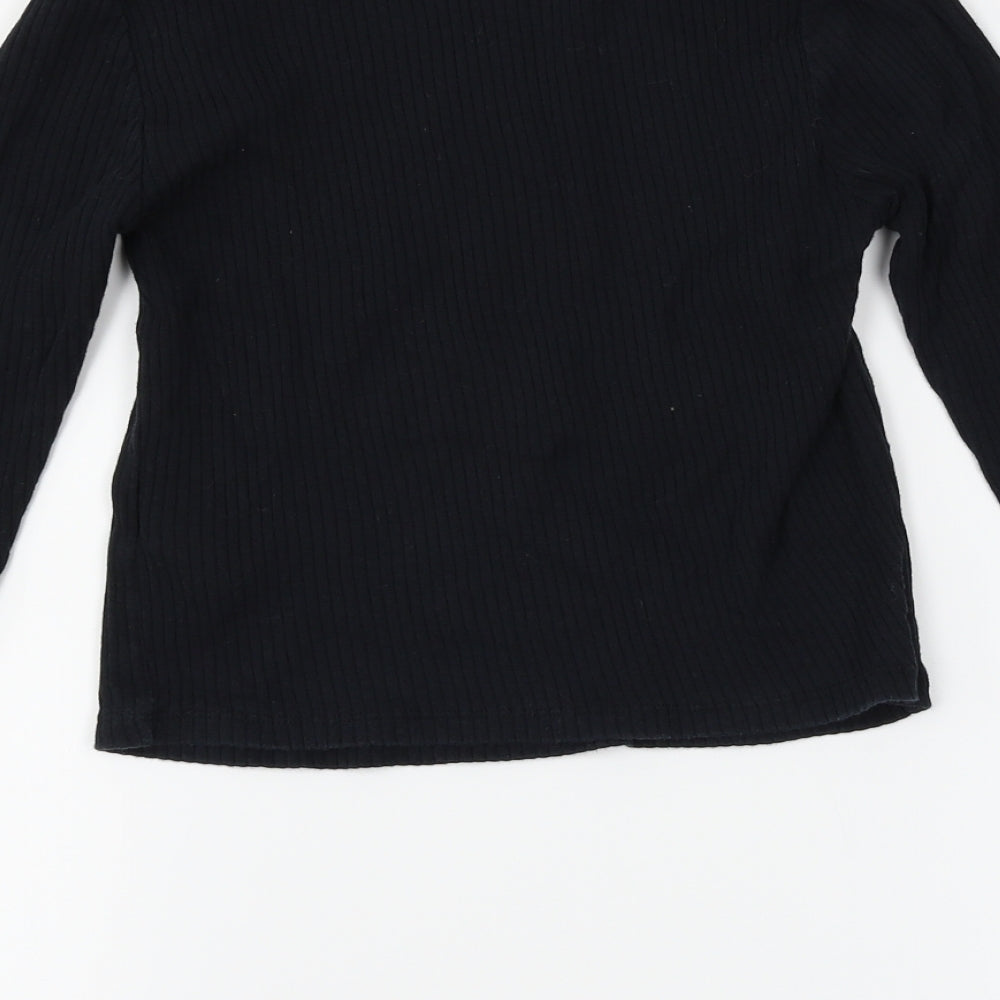 Topshop Womens Black   Basic T-Shirt Size 10