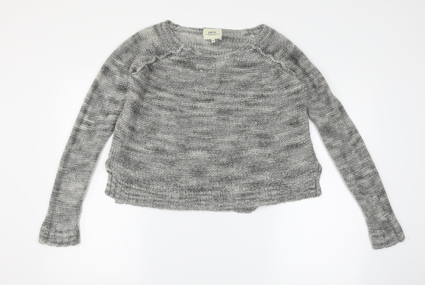 Papaya Womens Grey   Pullover Jumper Size M