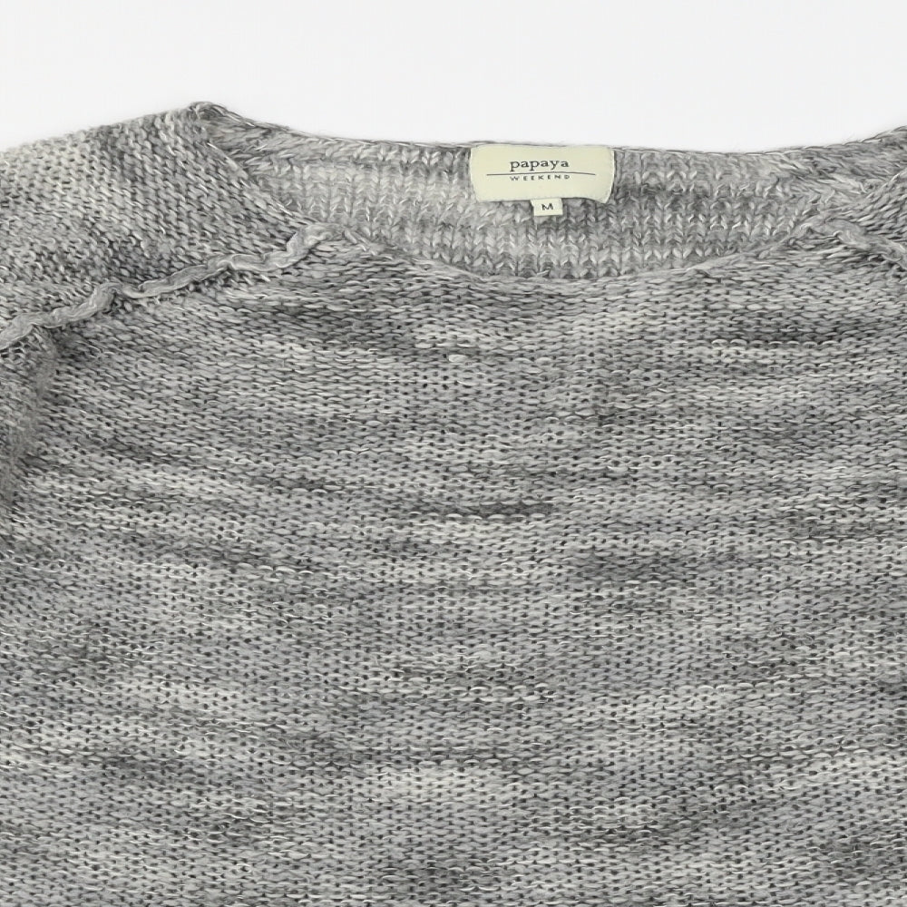 Papaya Womens Grey   Pullover Jumper Size M