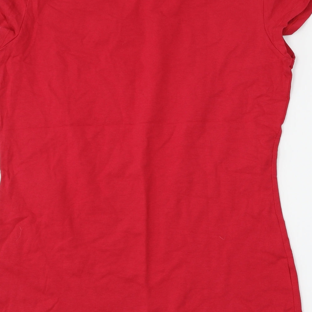 Papaya Womens Red   Basic T-Shirt Size 16