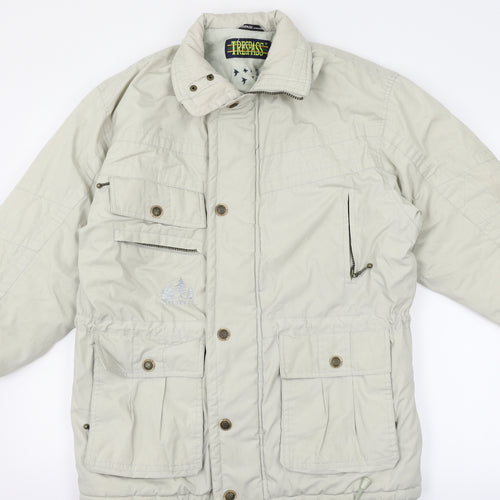 Trespass Mens Beige   Windbreaker Coat Size L