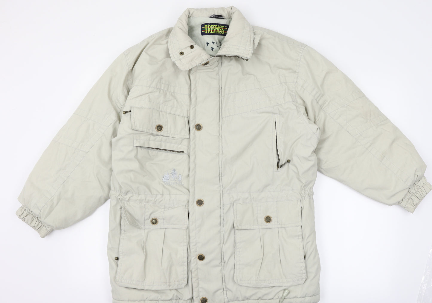 Trespass Mens Beige   Windbreaker Coat Size L