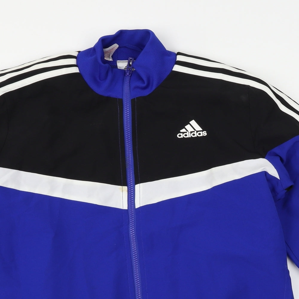 adidas Boys Blue   Track Jacket Jacket Size 11-12 Years