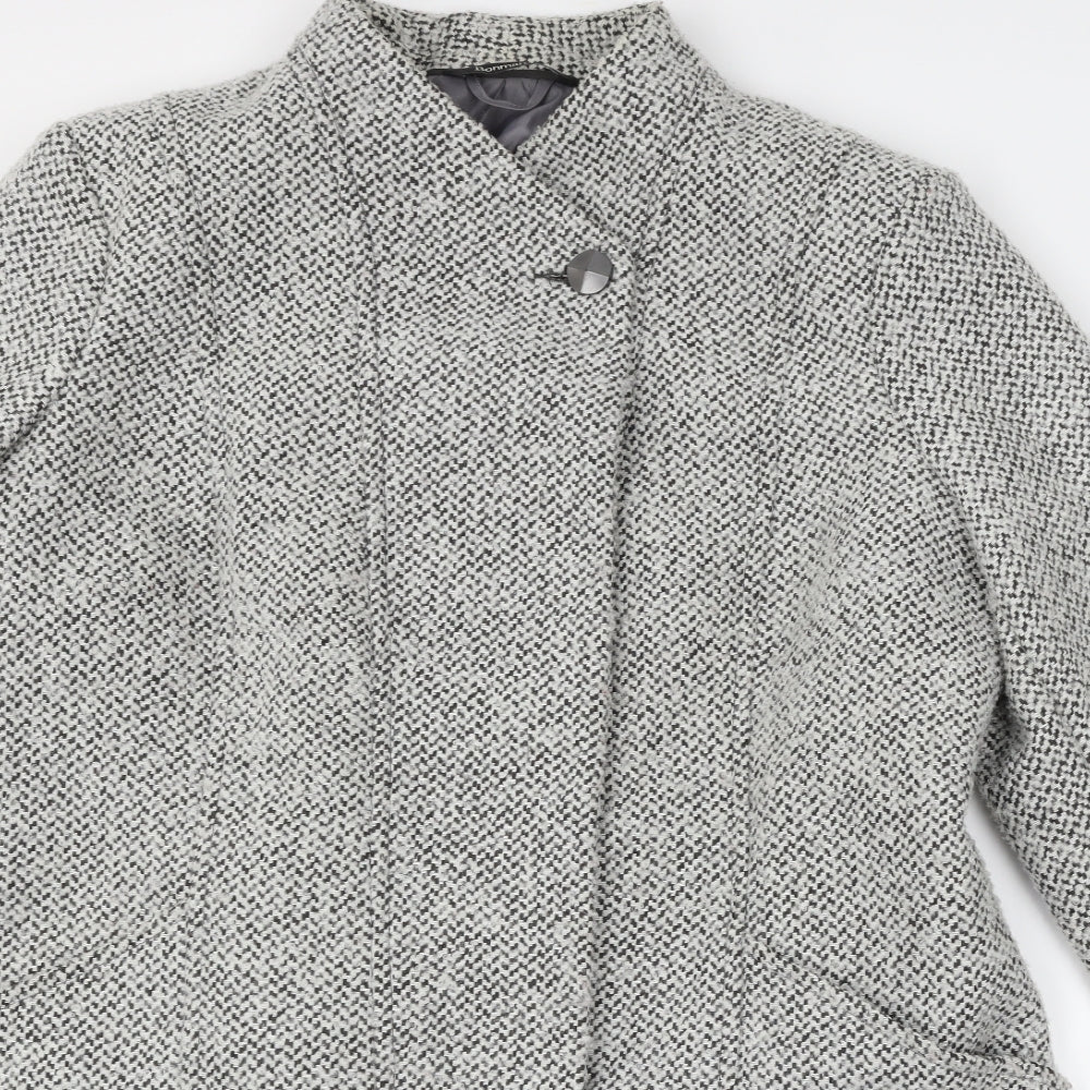 Bonmarché Womens Grey   Overcoat Coat Size 18