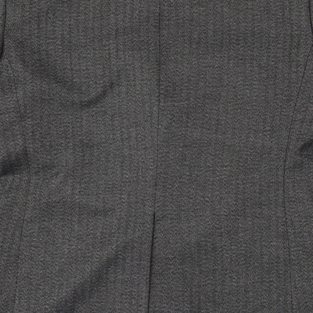 Marks and Spencer Mens Grey Herringbone  Jacket Suit Jacket Size 40