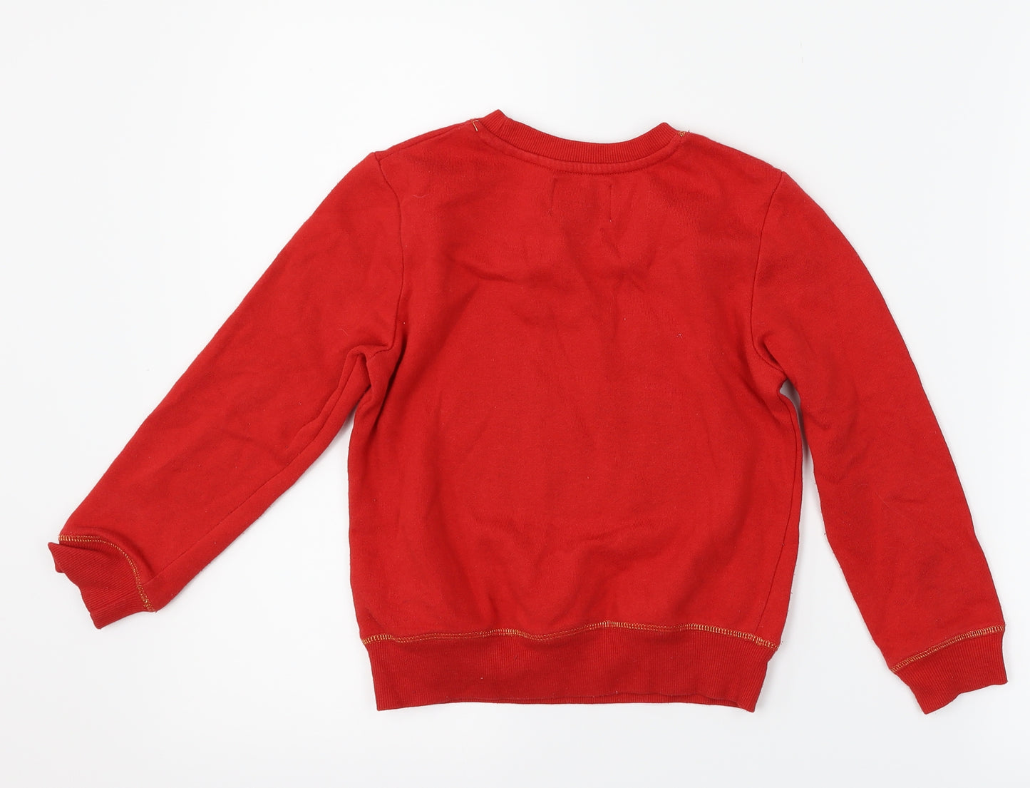 George Girls Red   Pullover Sweatshirt Size 6-7 Years  - Team Rudolph
