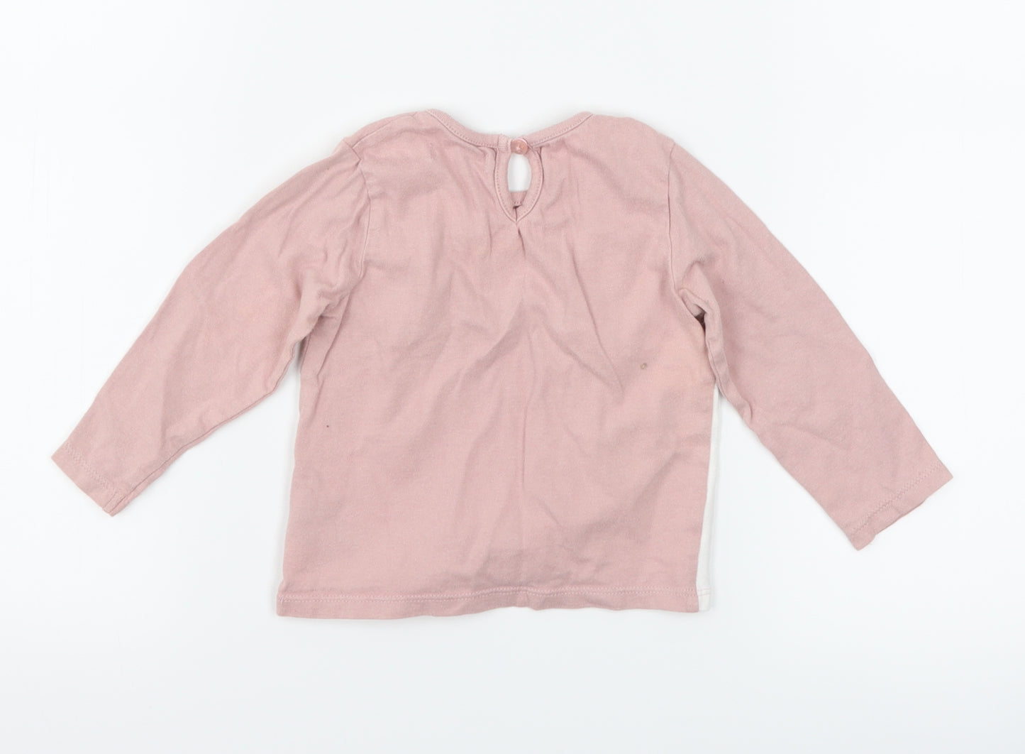Very Girls Pink   Basic T-Shirt Size 9-12 Months  - bunny