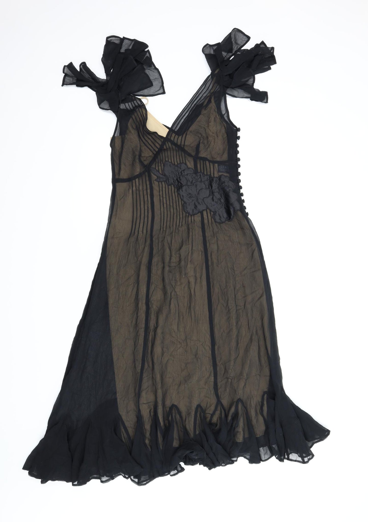 M&S Womens Black   A-Line  Size 8
