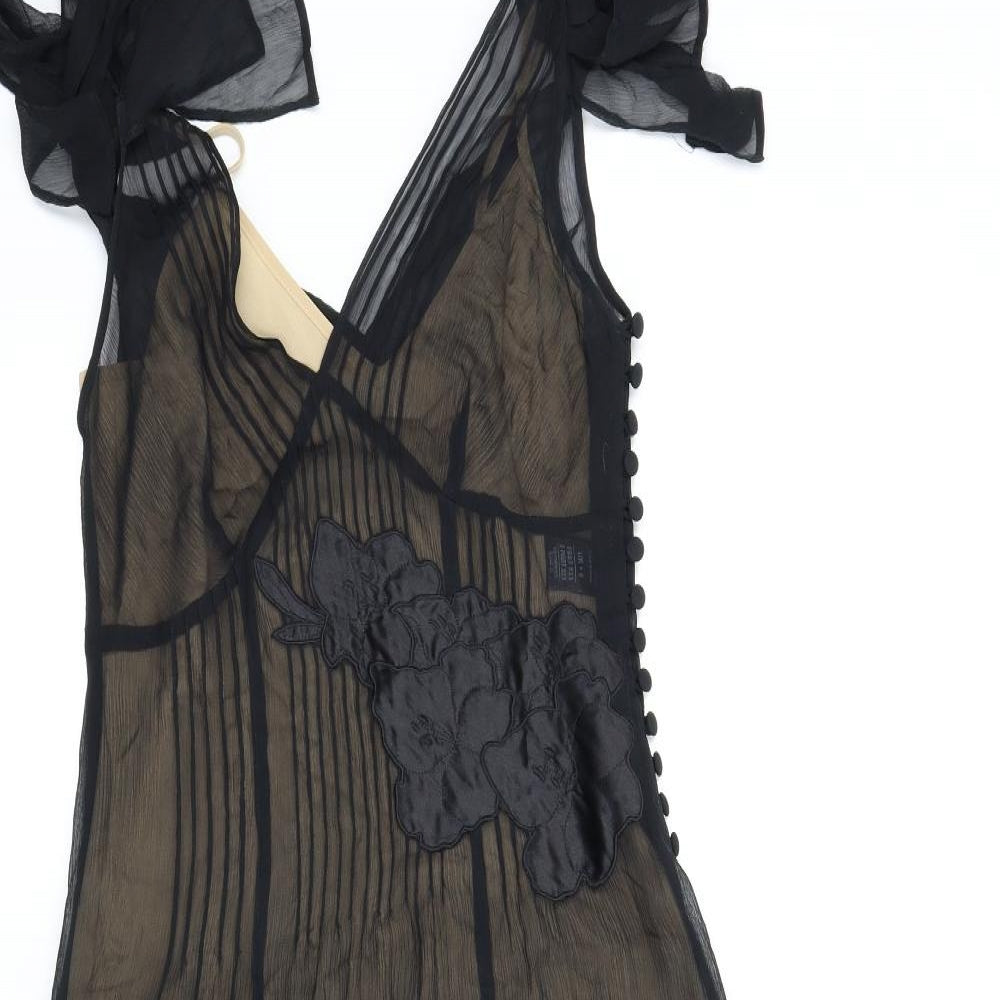 M&S Womens Black   A-Line  Size 8