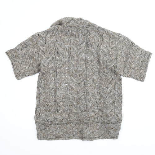 M&S Womens Brown   Cardigan Jumper Size 10