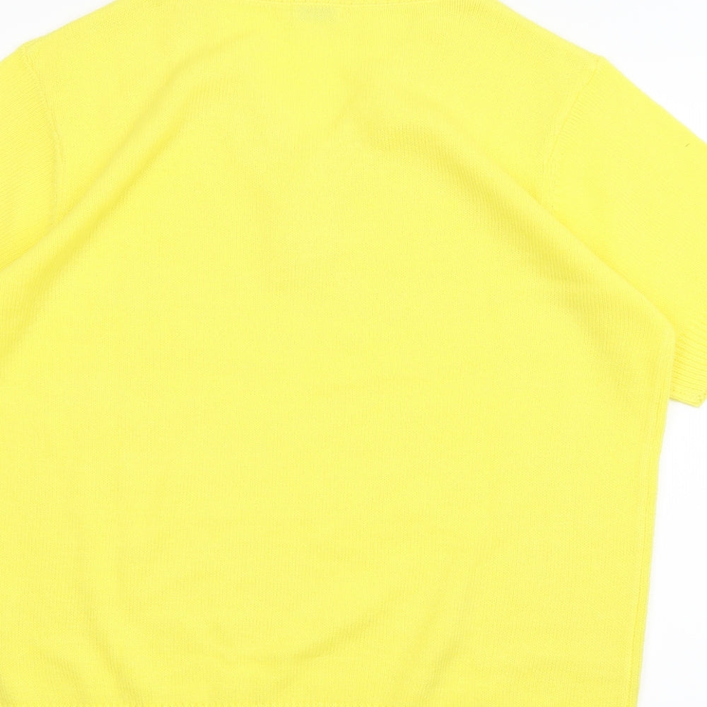 Damart Womens Yellow   Cardigan Jumper Size 22