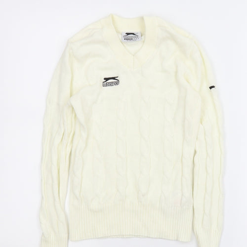 Slazenger Boys White   Pullover Jumper Size 9-10 Years