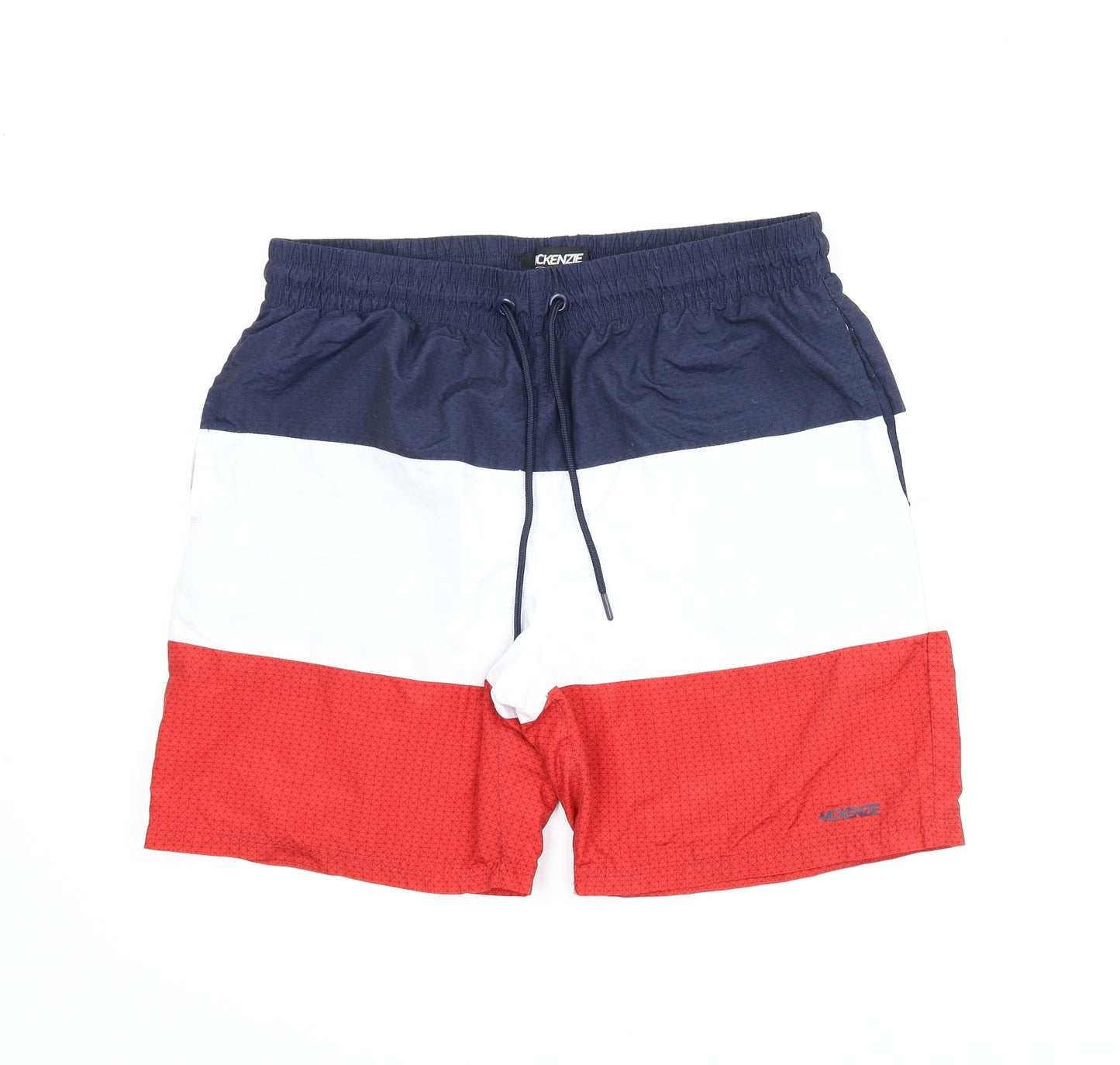 McKenzie Mens Multicoloured Striped  Sweat Shorts Size XL