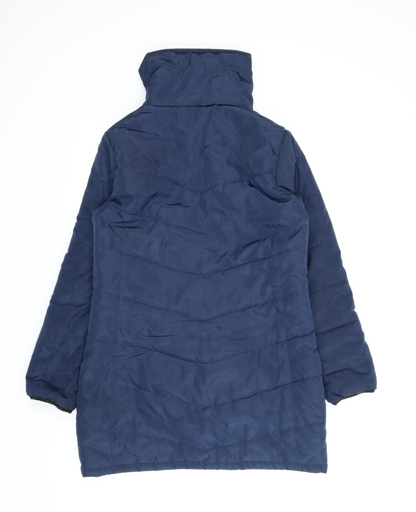 BLFD Womens Blue   Quilted Coat Size 12