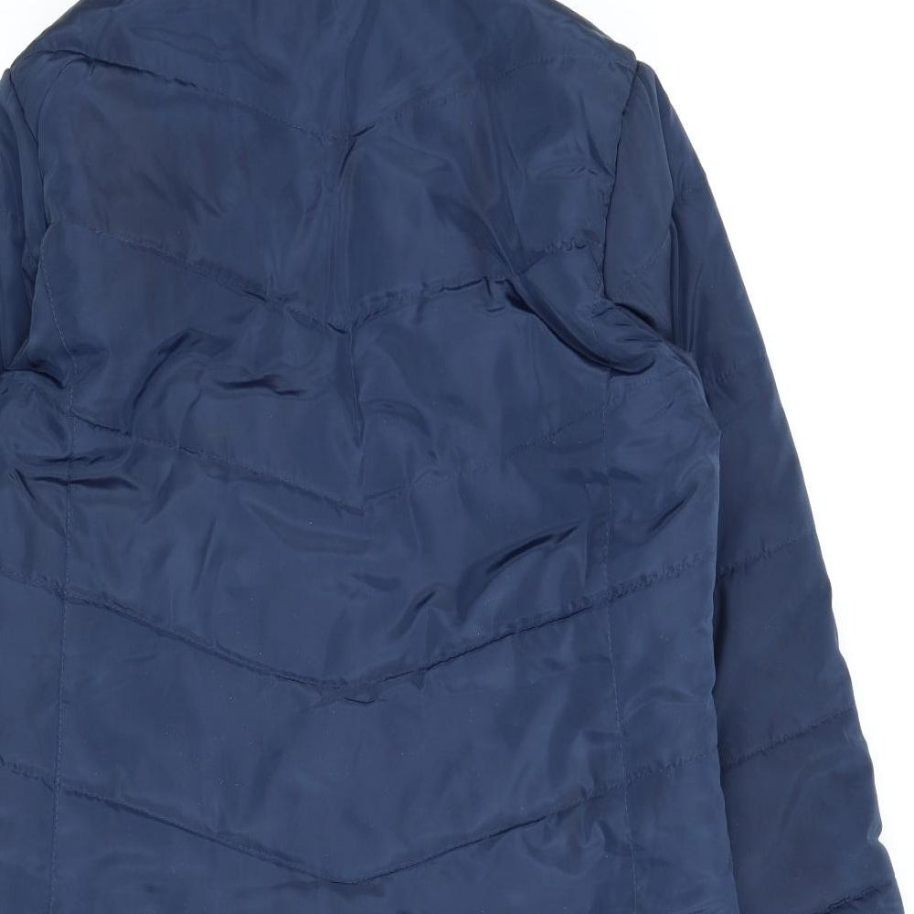 BLFD Womens Blue   Quilted Coat Size 12