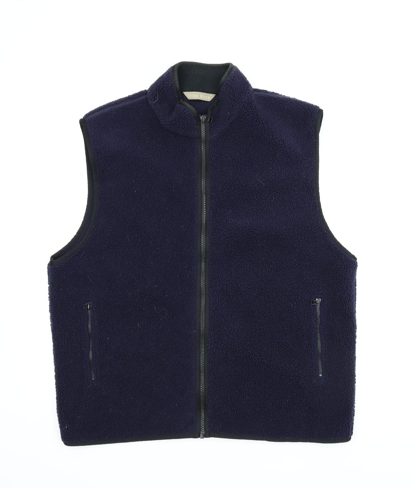Stone River Mens Blue  Fleece Gilet Jacket Size S