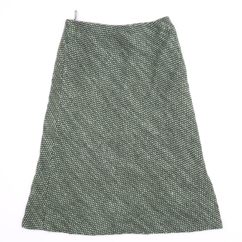 Alex & Co Womens Green   A-Line Skirt Size 16  - Spotted pattern