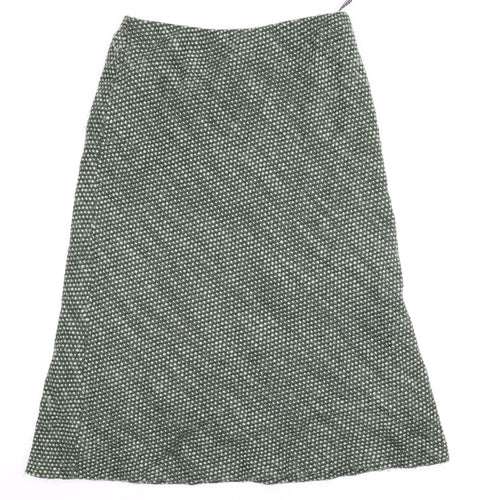Alex & Co Womens Green   A-Line Skirt Size 16  - Spotted pattern