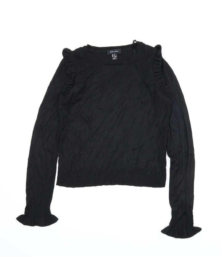New Look Womens Black   Basic Blouse Size 8