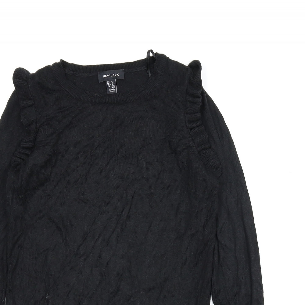 New Look Womens Black   Basic Blouse Size 8
