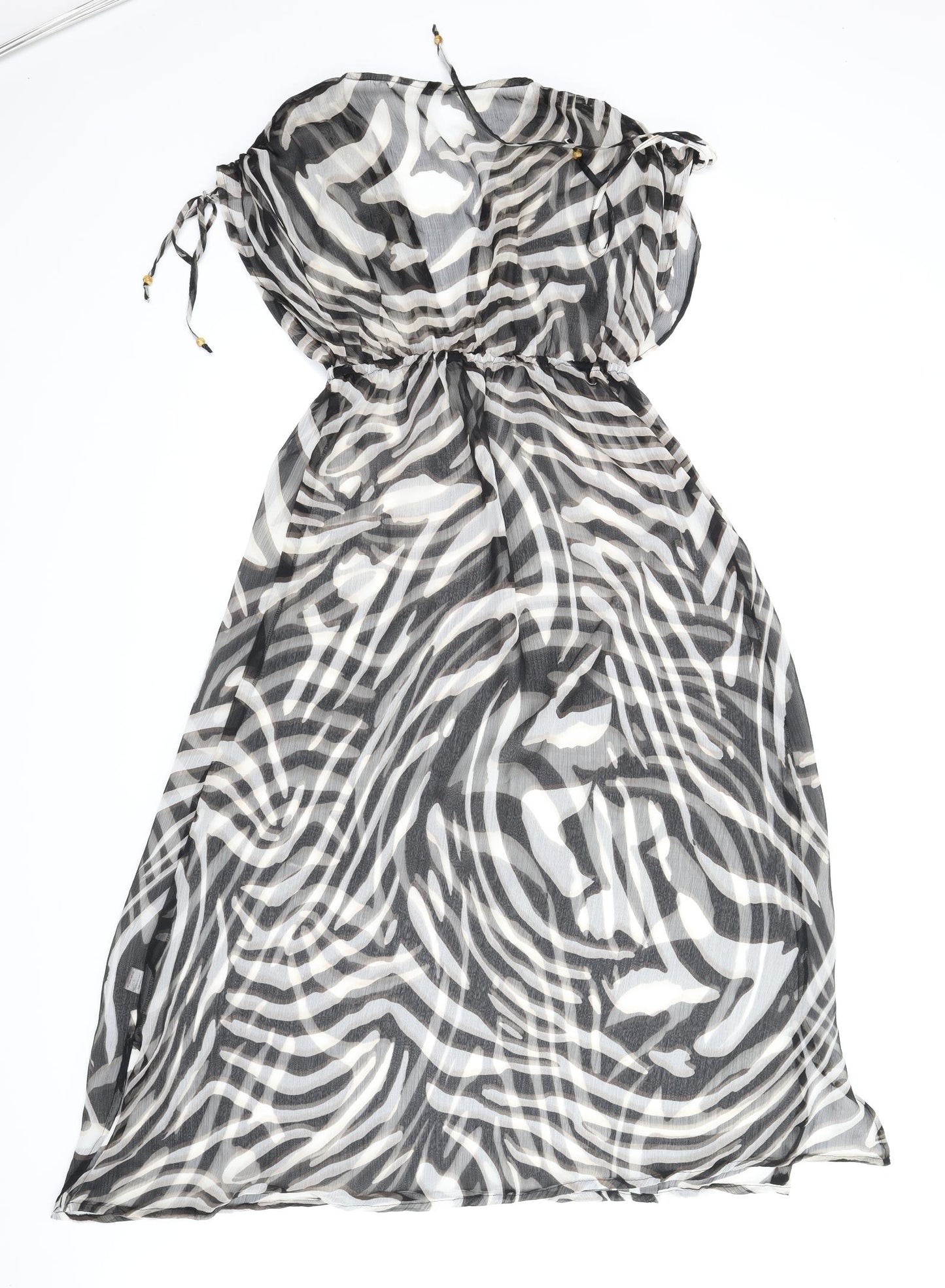 Accessorize Womens Brown Animal Print  A-Line  Size 14  - See-through