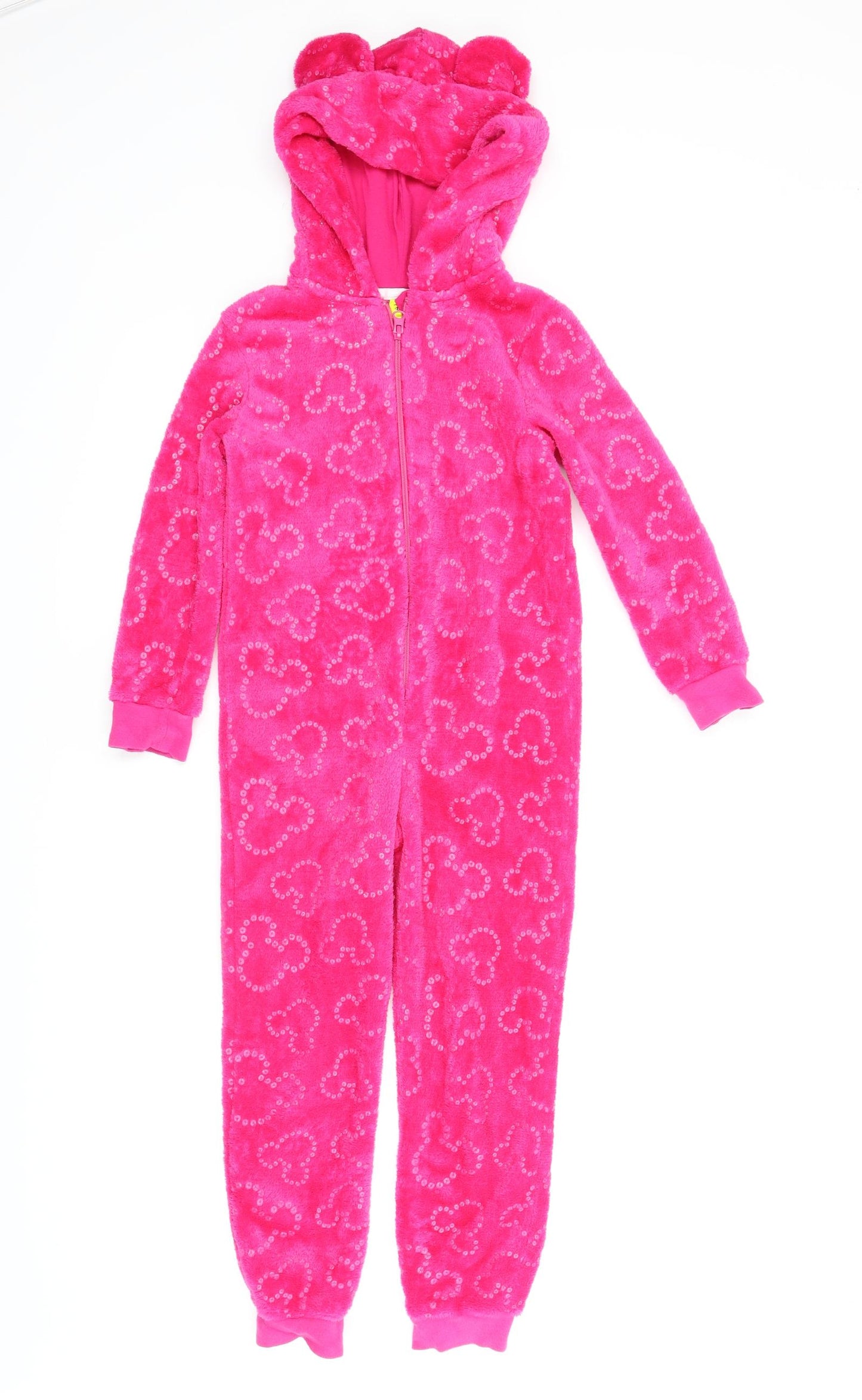 Disney Girls Pink Solid  Capri One Piece Size 6-7 Years  - Minnie Mouse