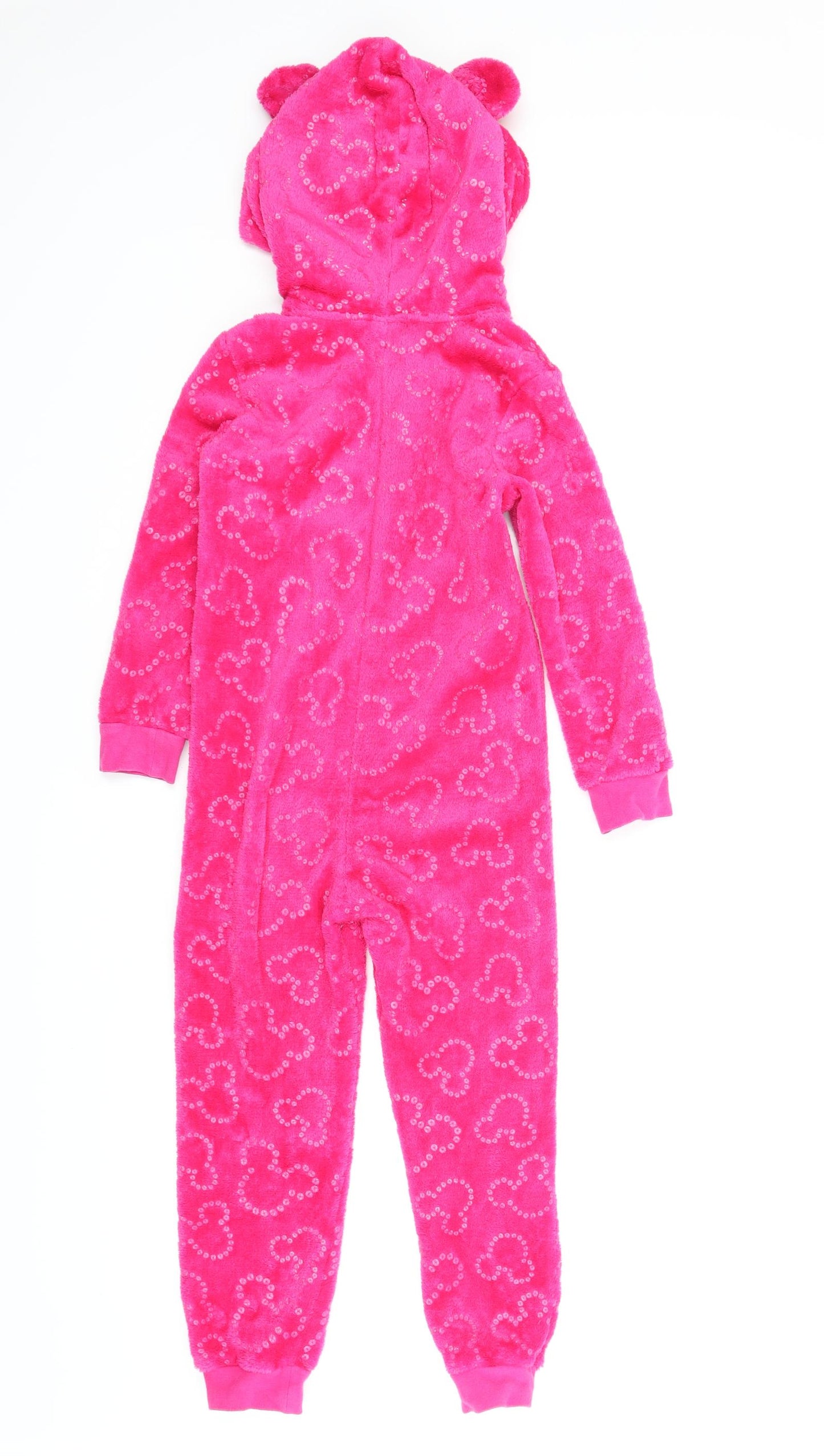 Disney Girls Pink Solid  Capri One Piece Size 6-7 Years  - Minnie Mouse