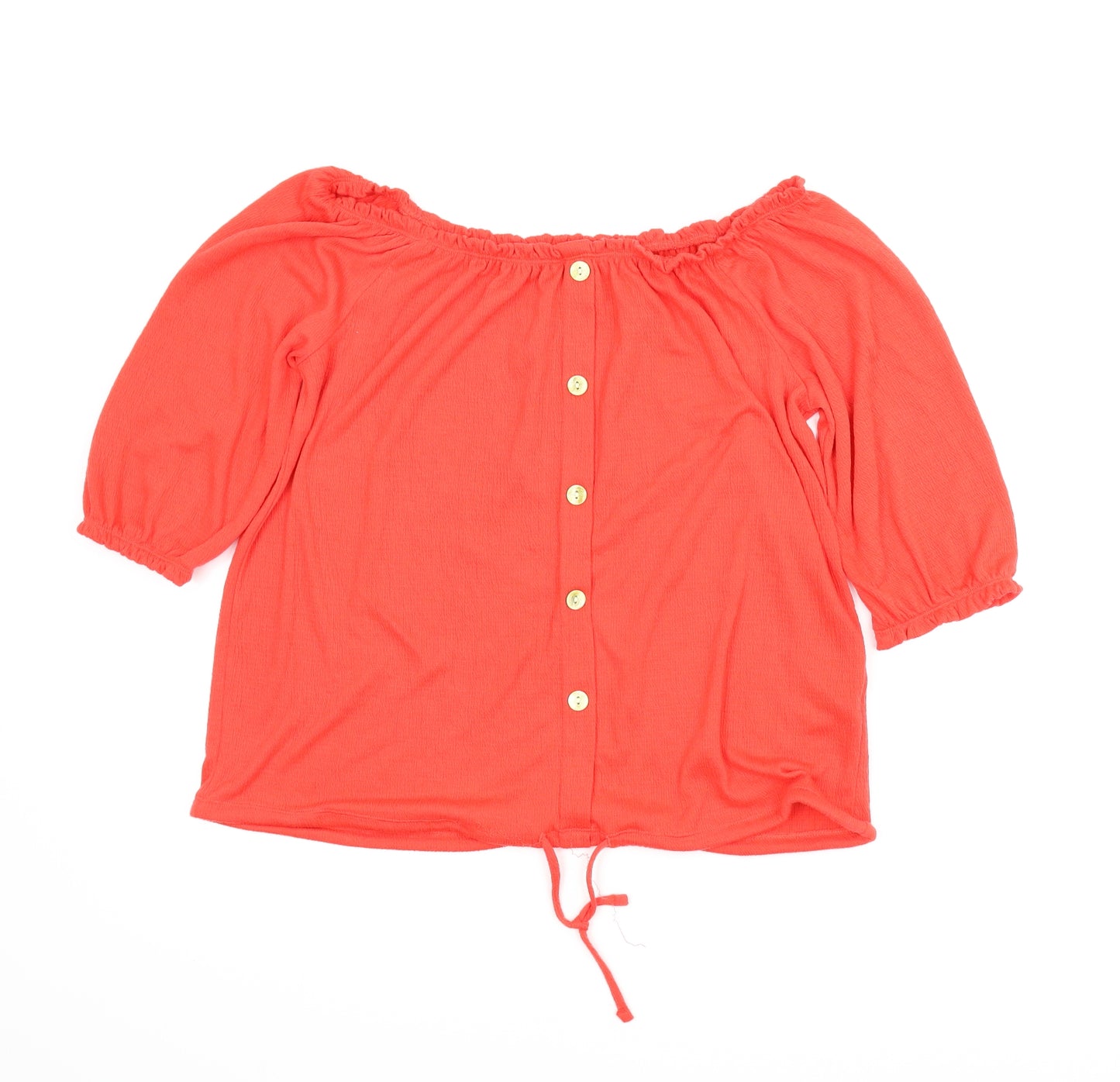 Papaya Womens Red   Basic Blouse Size 12
