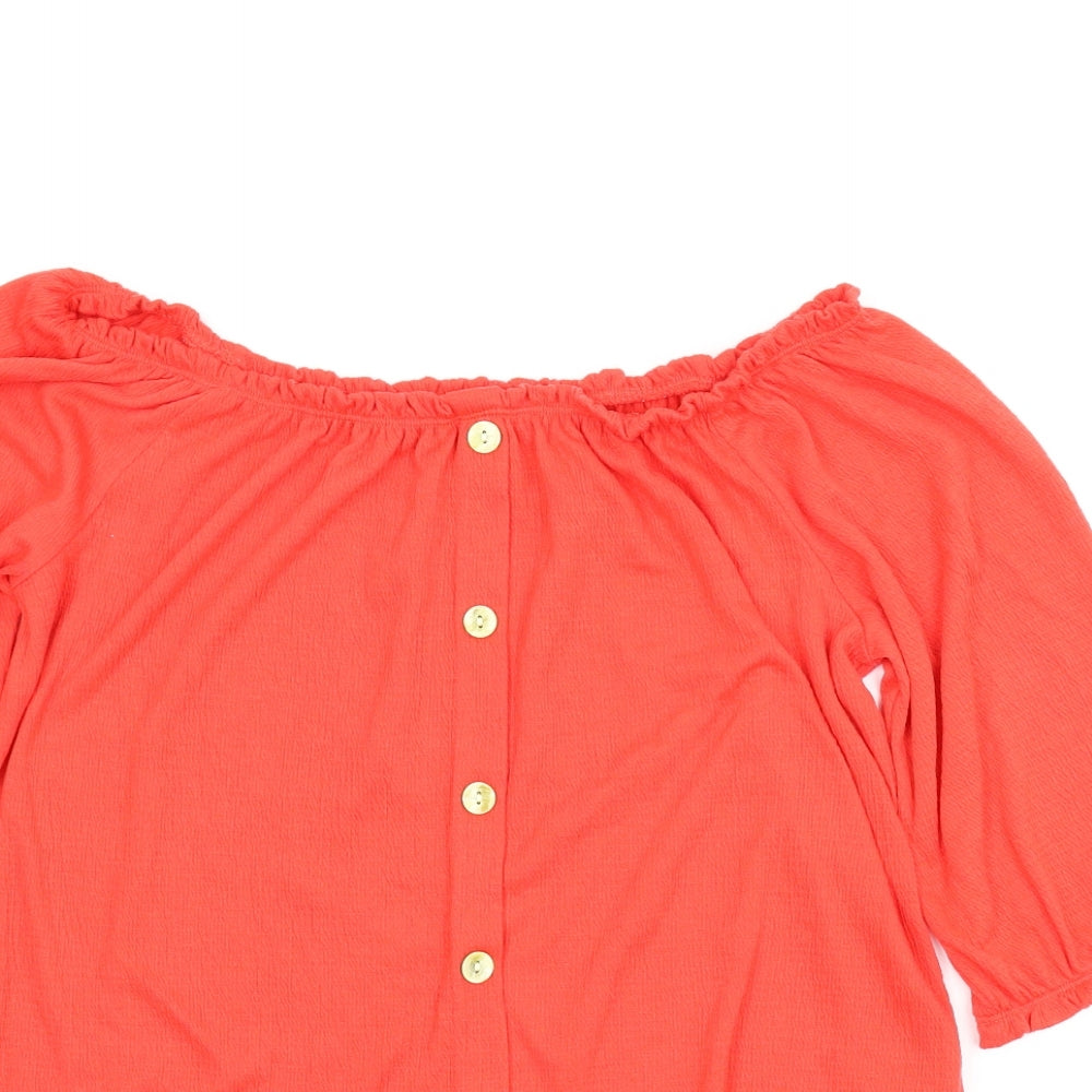 Papaya Womens Red   Basic Blouse Size 12
