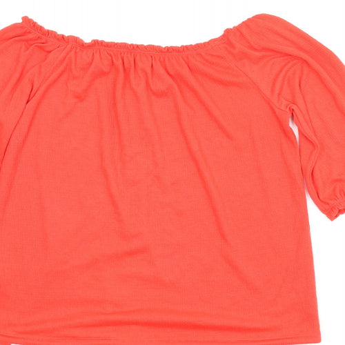 Papaya Womens Red   Basic Blouse Size 12