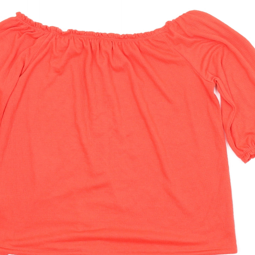 Papaya Womens Red   Basic Blouse Size 12