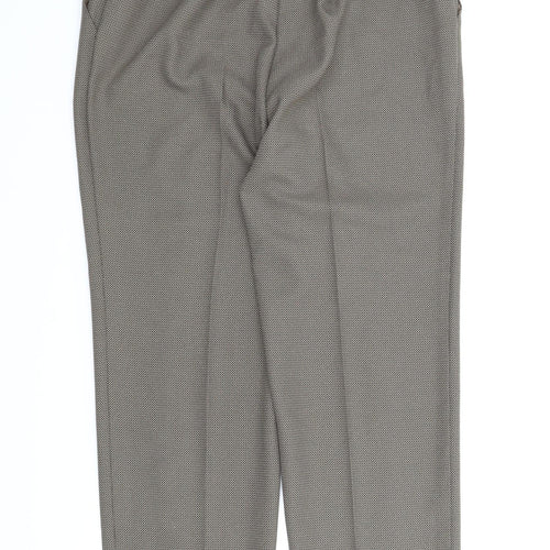 M&S Womens Brown   Capri Trousers Size 14 L25 in