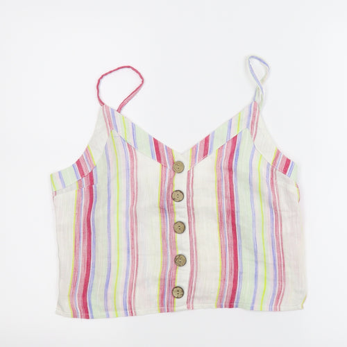 Primark Womens Multicoloured Striped  Camisole Blouse Size 10