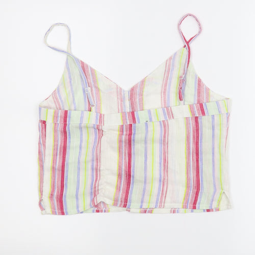 Primark Womens Multicoloured Striped  Camisole Blouse Size 10