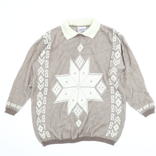 Fashion Extra Womens Brown   Pullover Jumper Size 14