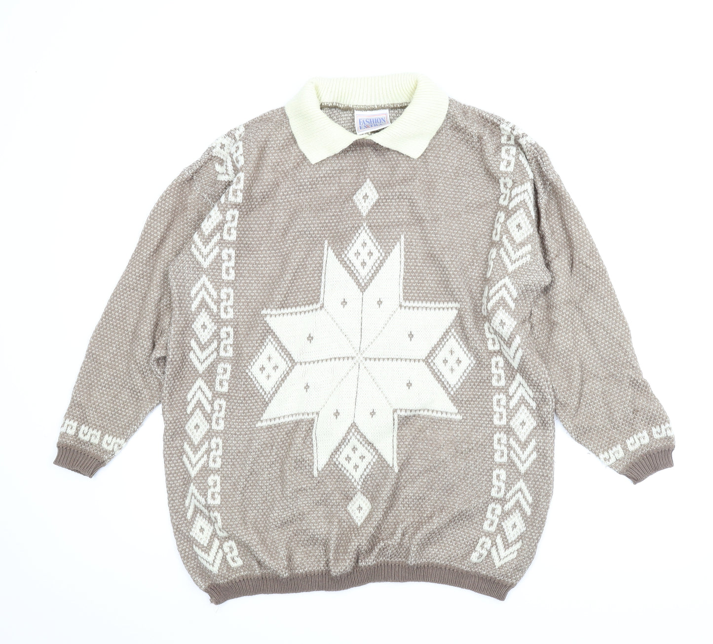 Fashion Extra Womens Brown   Pullover Jumper Size 14