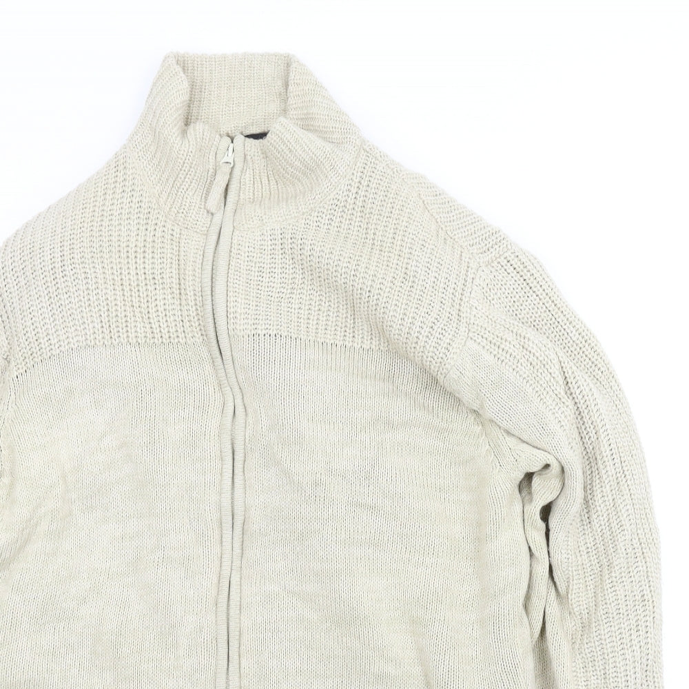 George Mens Beige   Cardigan Jumper Size M