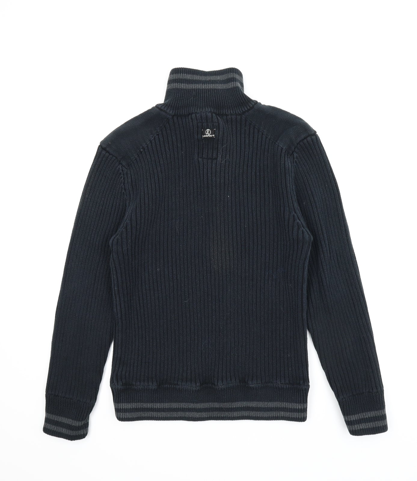 Le Breve Mens Blue   Henley Jumper Size 2XL