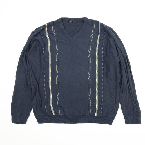 BHS Mens Blue   Pullover Jumper Size M