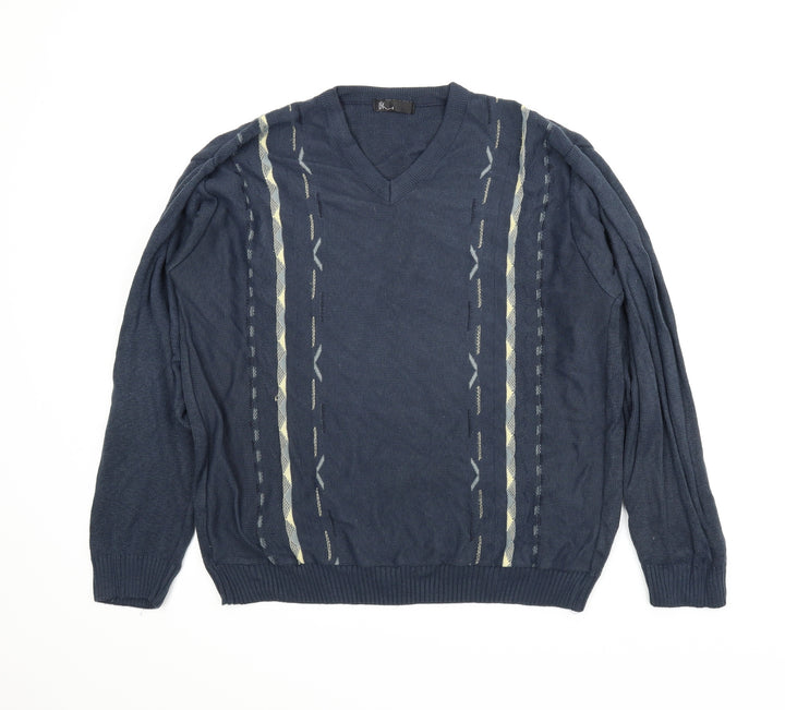 BHS Mens Blue Pullover Jumper Size M