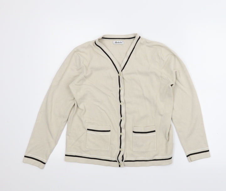 Berkertex Womens Beige   Cardigan Jumper Size 14
