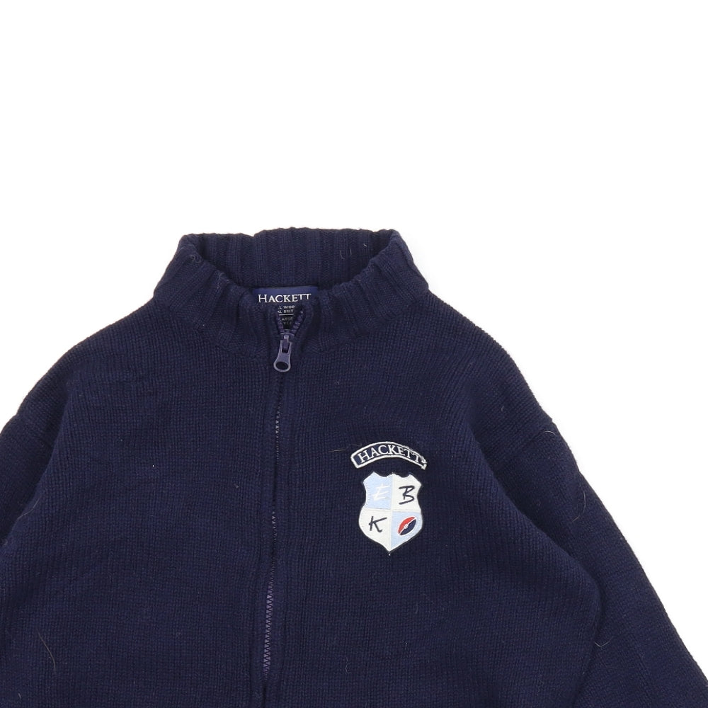 Hackett Boys Blue   Cardigan Jumper Size 7-8 Years