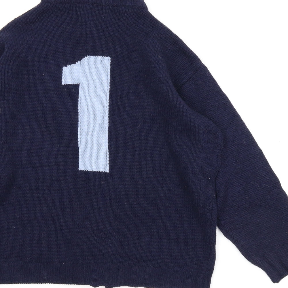 Hackett Boys Blue   Cardigan Jumper Size 7-8 Years