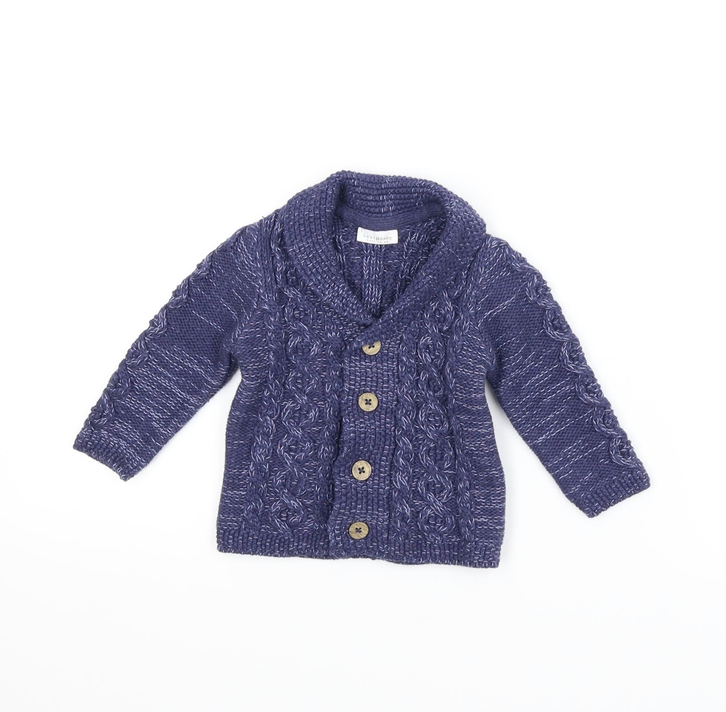 NEXT Boys Blue   Cardigan Jumper Size 6-9 Months
