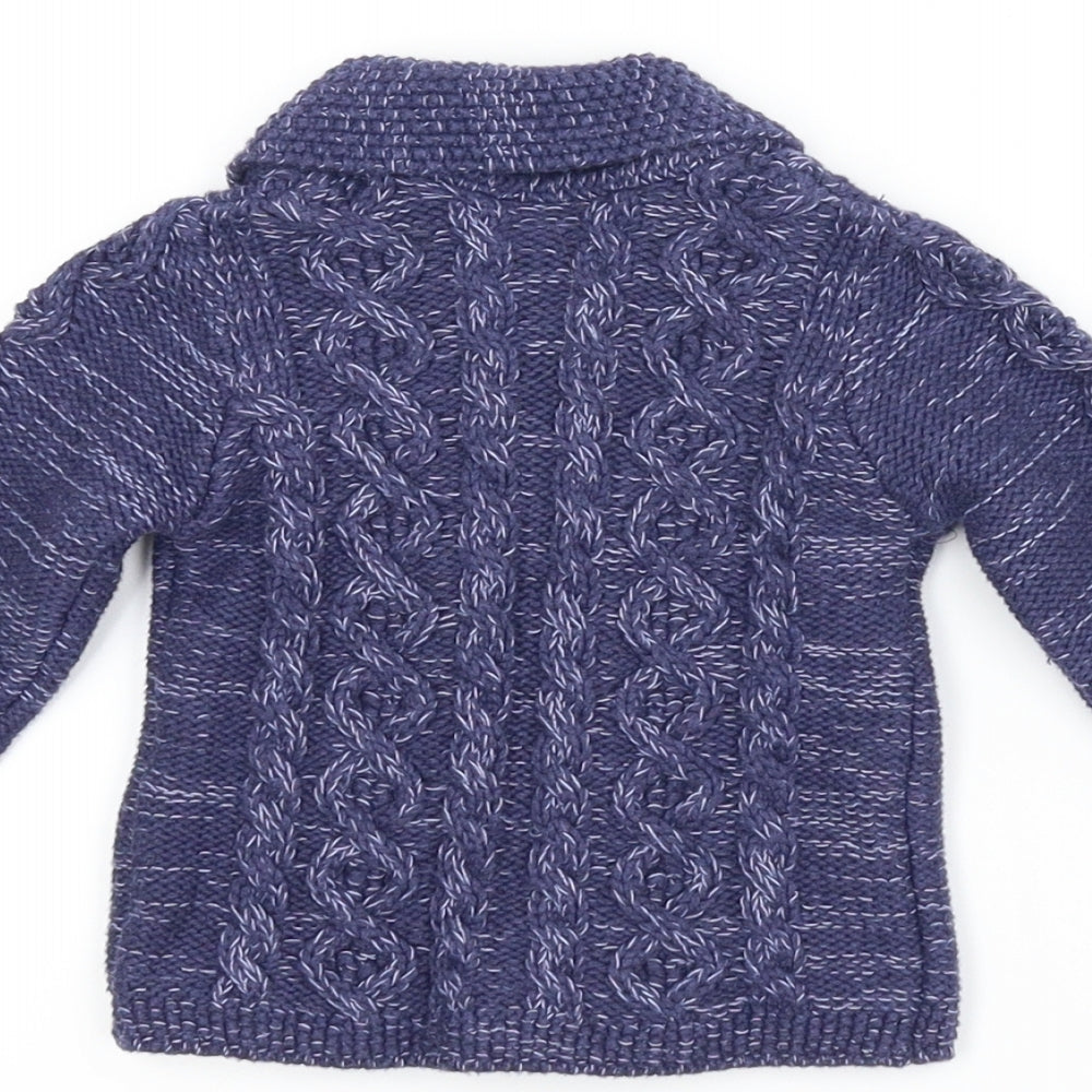 NEXT Boys Blue   Cardigan Jumper Size 6-9 Months