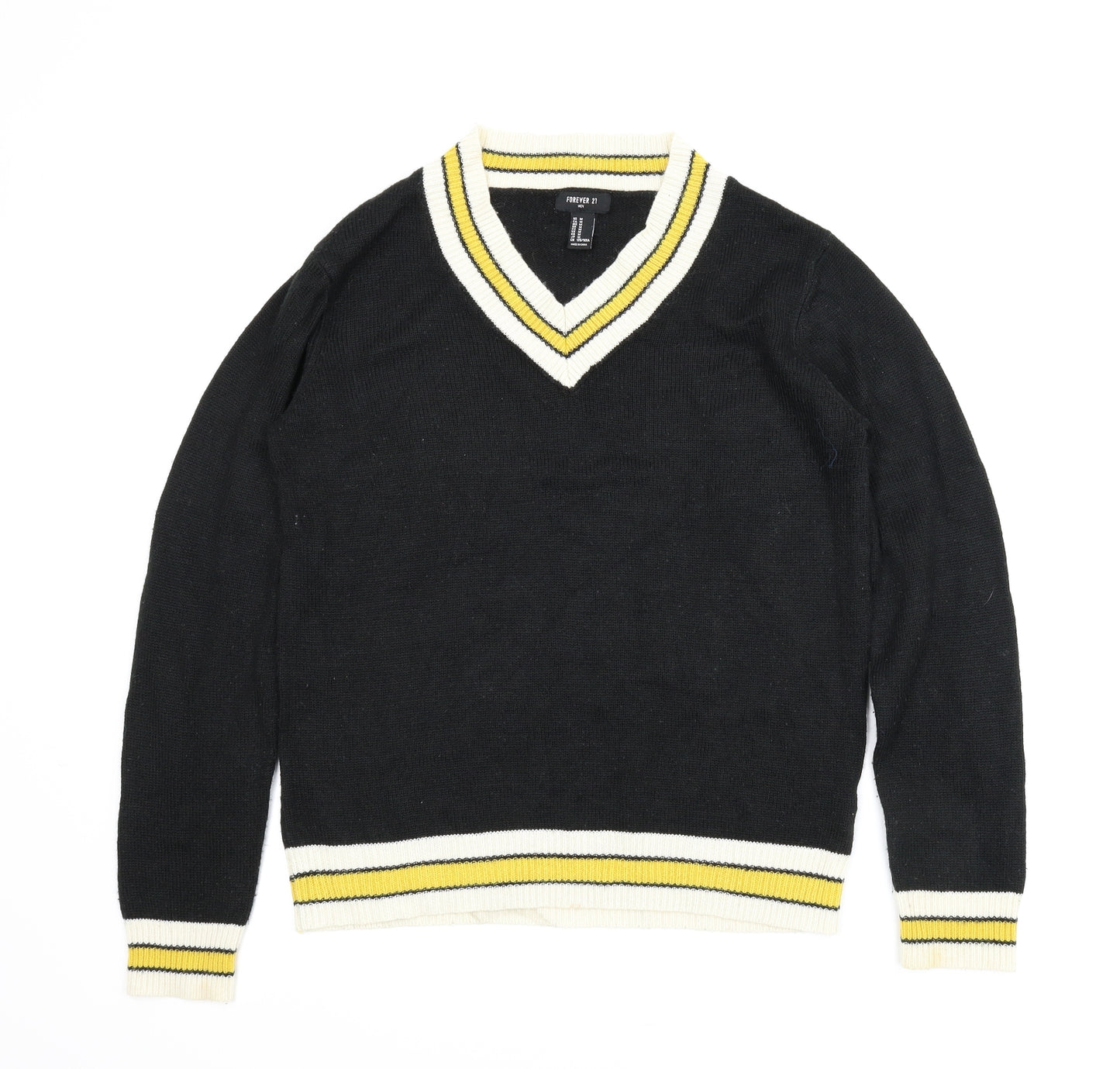 Forever21 Mens Black   Pullover Jumper Size M