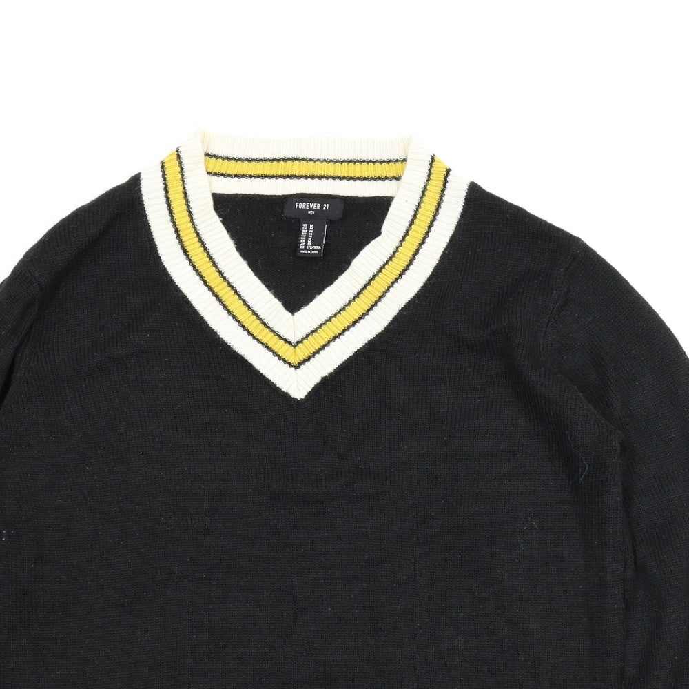 Forever21 Mens Black   Pullover Jumper Size M