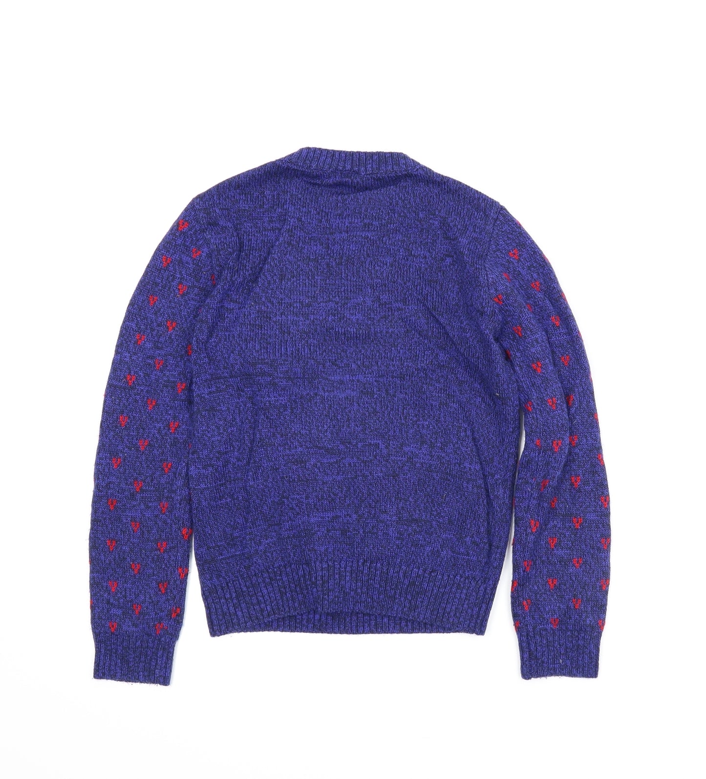 Lilly & Dan Girls Blue   Pullover Jumper Size 9-10 Years  - Christmas